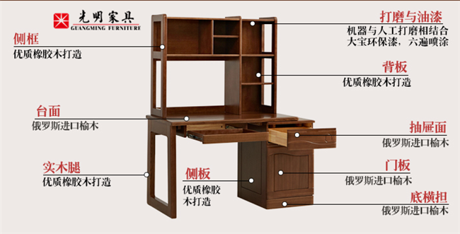 好的学习环境，离不开实木书桌的陪伴，实木书桌选购须知